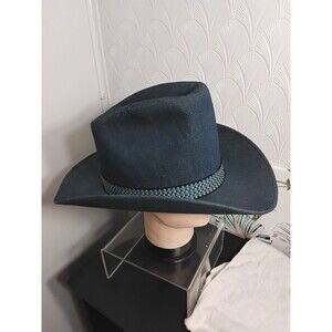 United Hatters Mens Vintage Denim Wide Brim Cowboy Hat Blue